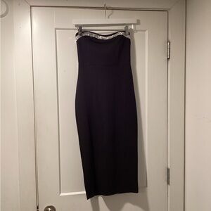 NWT Derek Heart Size S Embellished Strapless Midi Dress‎